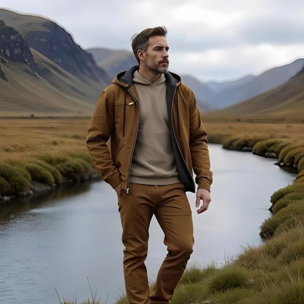 Men's Fleece-Lined Hooded Jacket