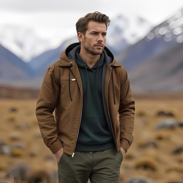 Men's Fleece-Lined Hooded Jacket