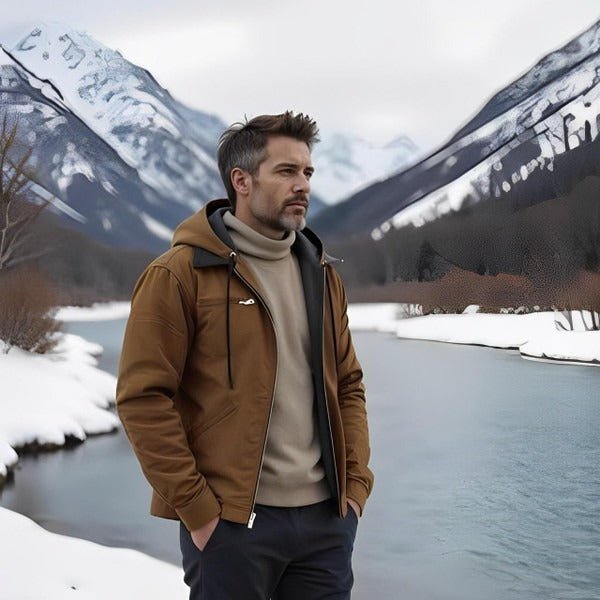 Men's Fleece-Lined Hooded Jacket
