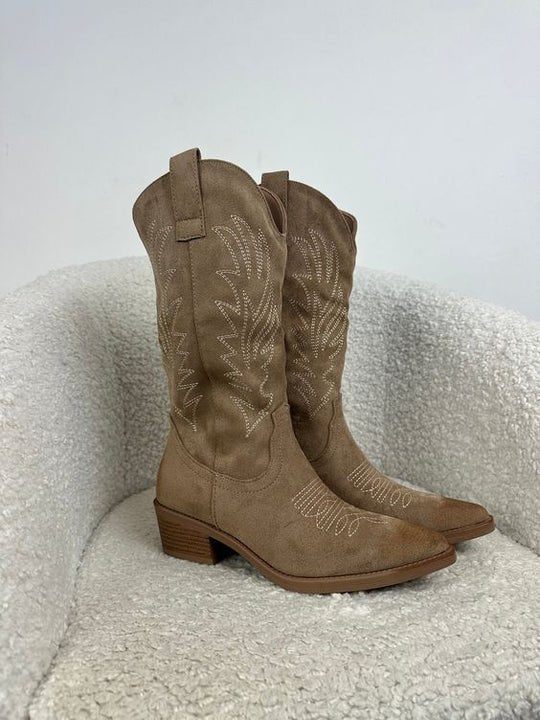 Women's Embroidered Western Ankle Boots