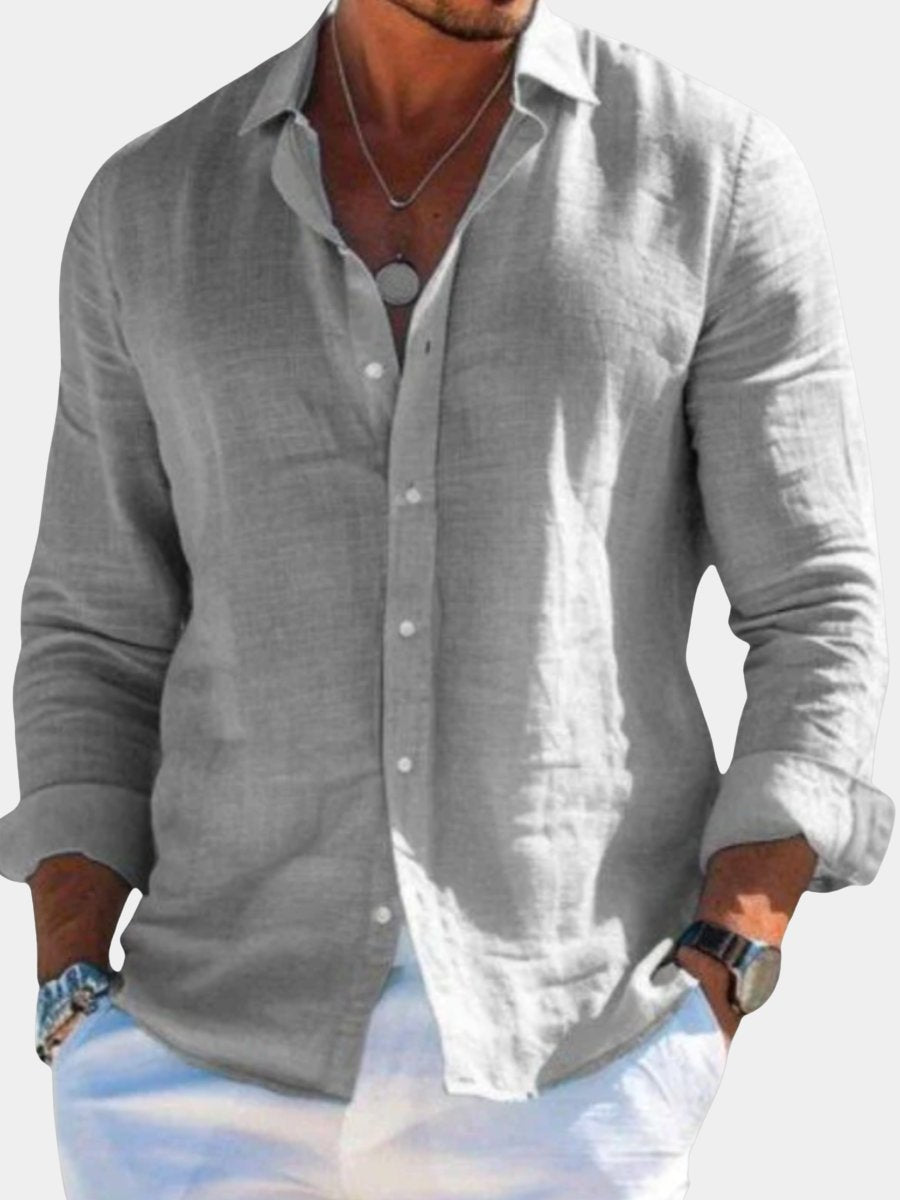 Men's Long Sleeve Vacation Shirt