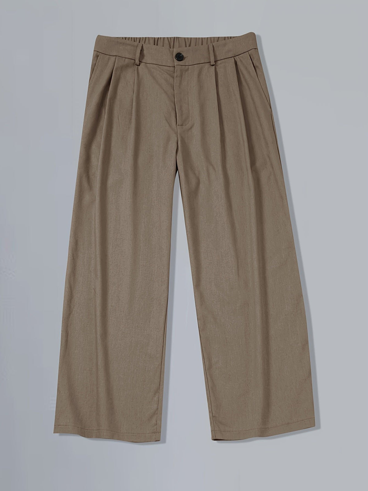 Men's Pleated Wide-Leg Trousers