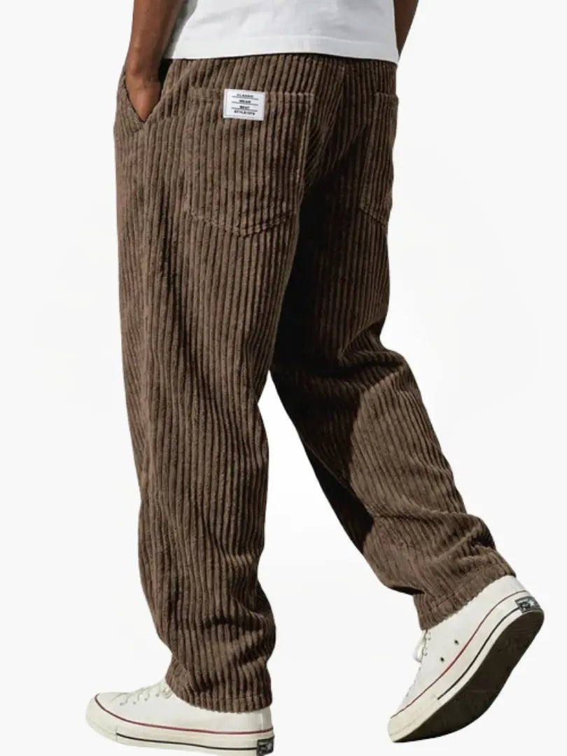 Men's Corduroy Trousers - Brown