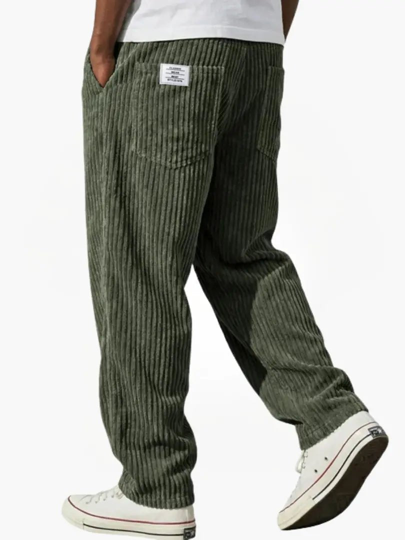 Men's Corduroy Trousers - Green