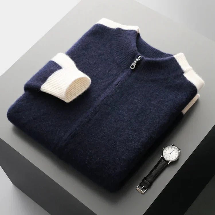 Men's Knit Zip Cardigan