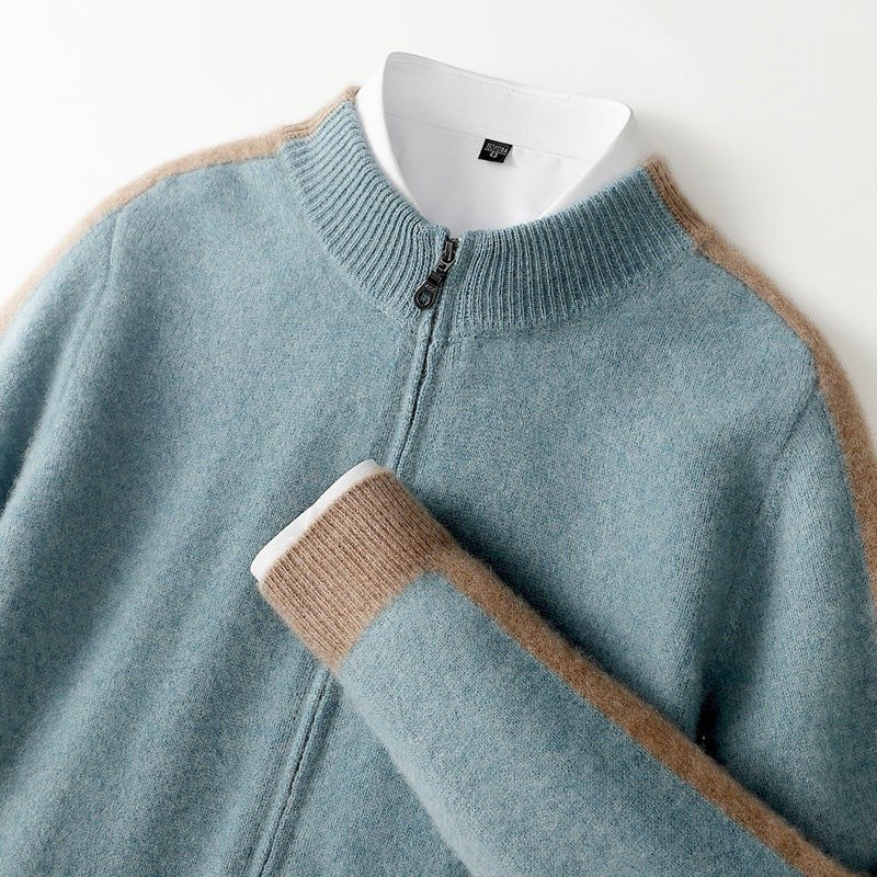Men's Knit Zip Cardigan