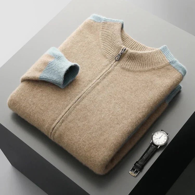 Men's Knit Zip Cardigan