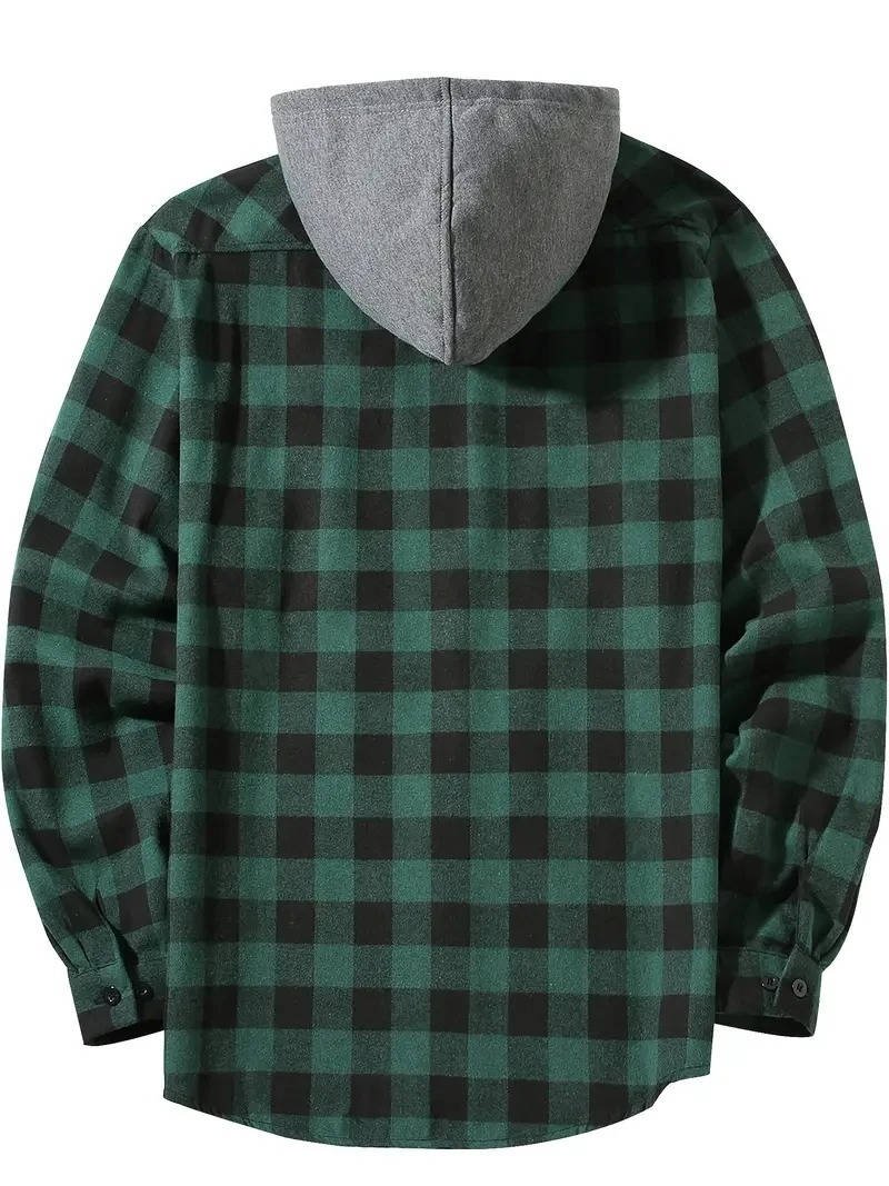 Men's Plaid Shirt Jacket