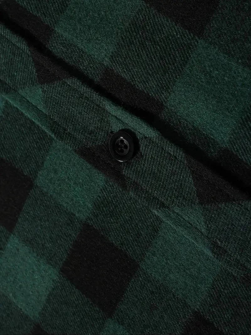 Men's Plaid Shirt Jacket