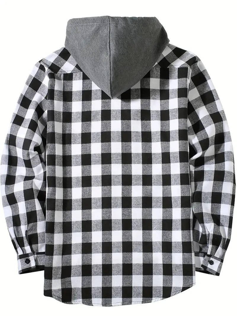 Men's Plaid Shirt Jacket