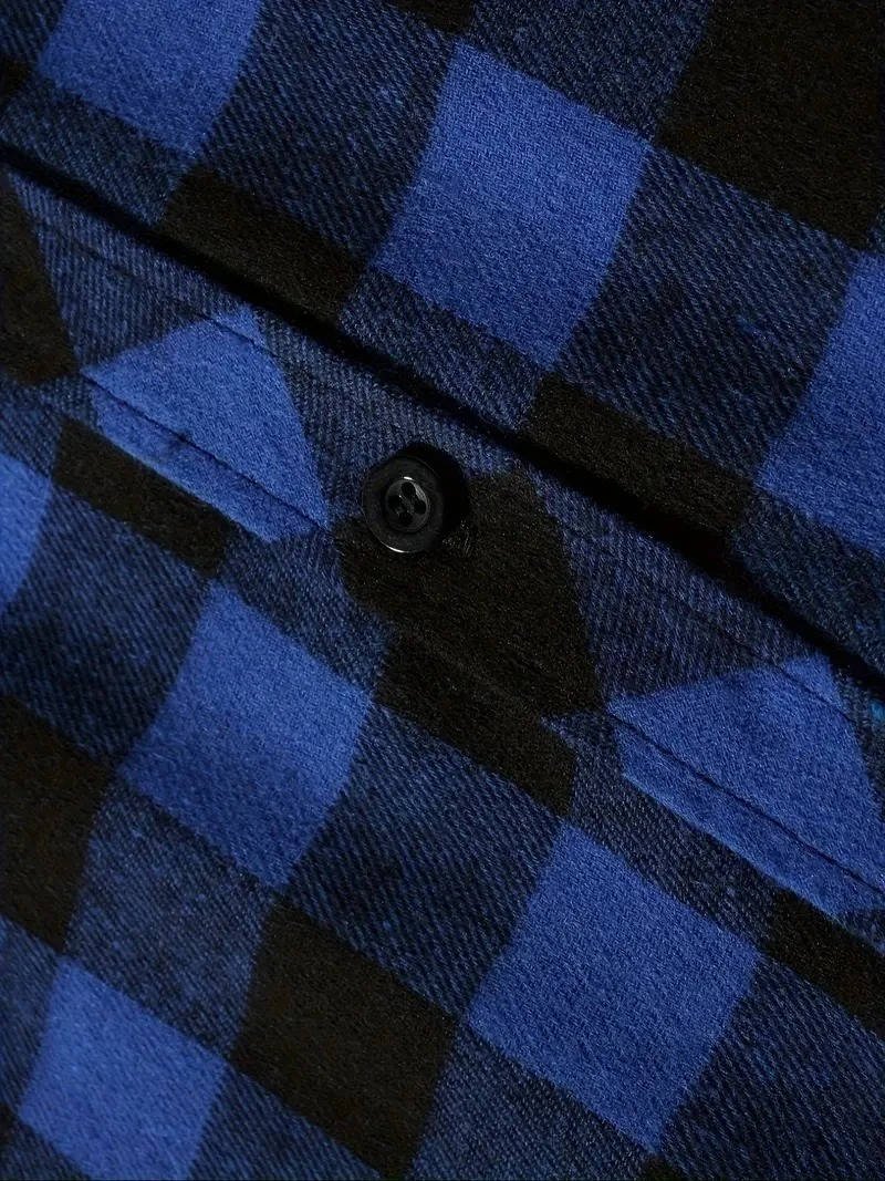 Men's Plaid Shirt Jacket