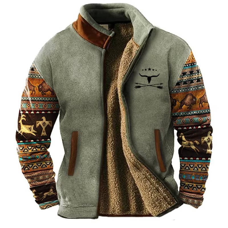 Men's Fleece Jacket - Olive