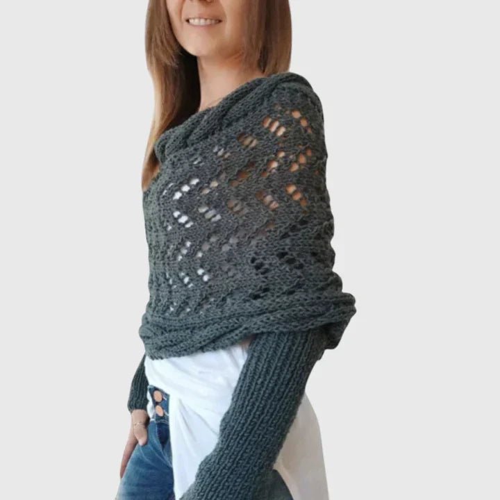 Women's Oversized Knit Wrap Shrug