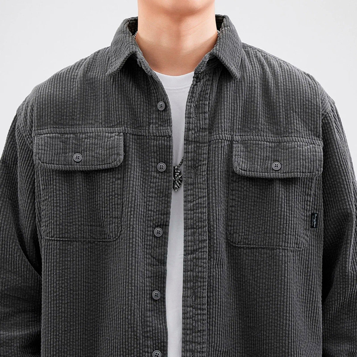 Men's Oversized Corduroy Shirt Jacket