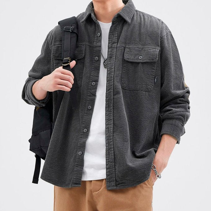 Men's Oversized Corduroy Shirt Jacket