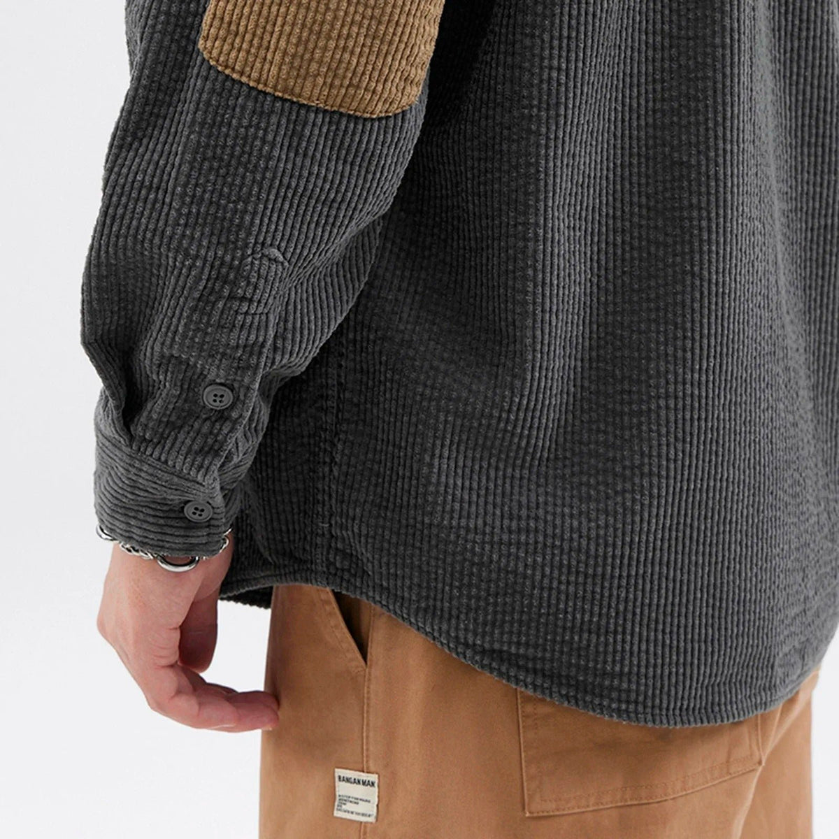 Men's Oversized Corduroy Shirt Jacket