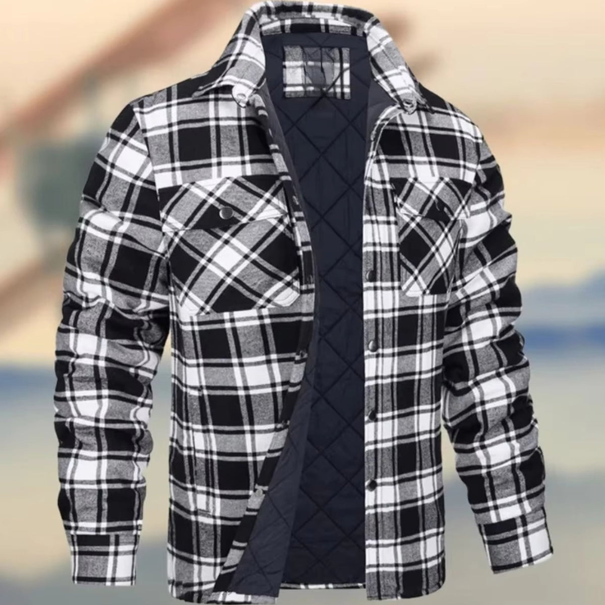 Men's Plaid Shirt Jacket
