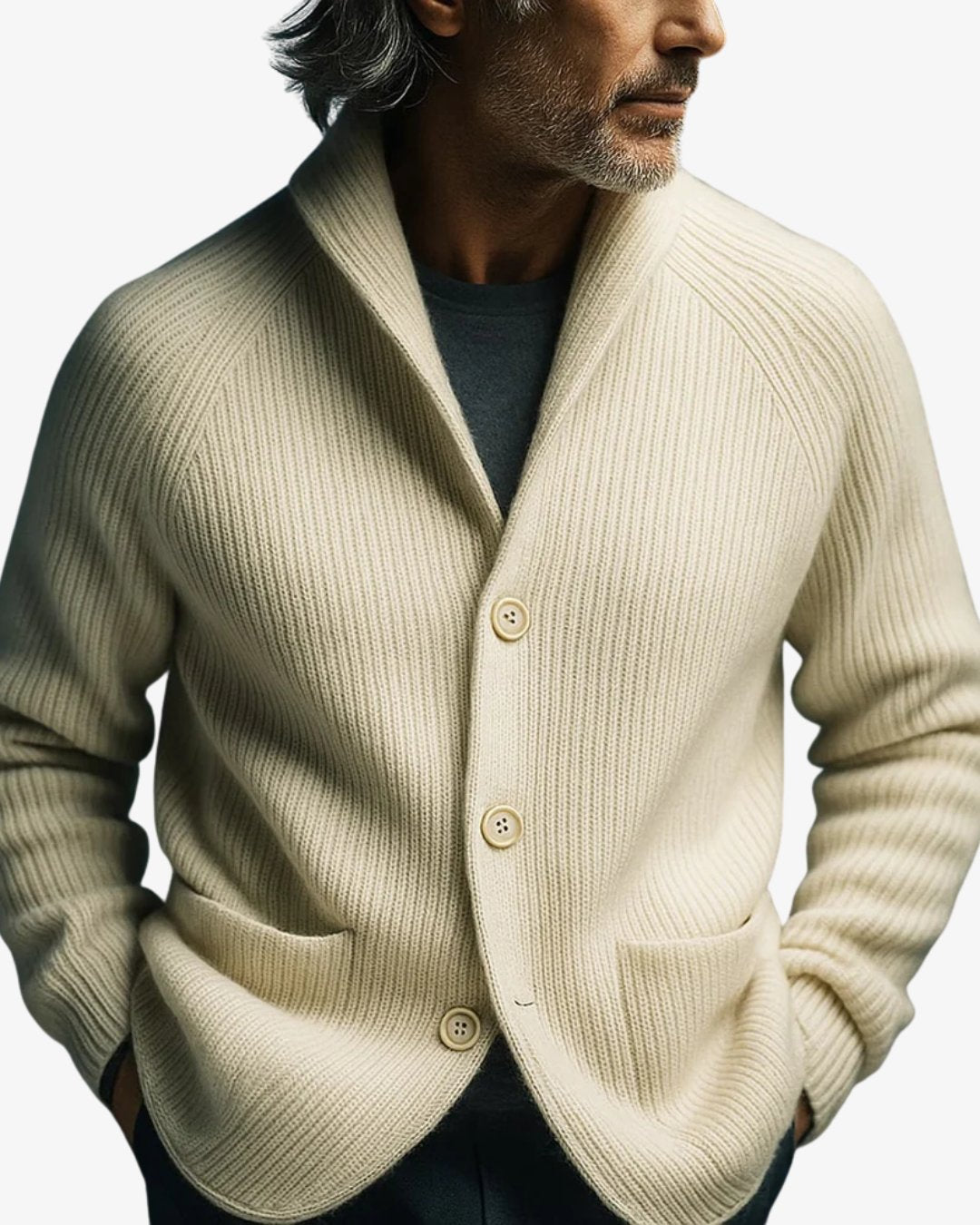 Men's Wool Blazer Cardigan