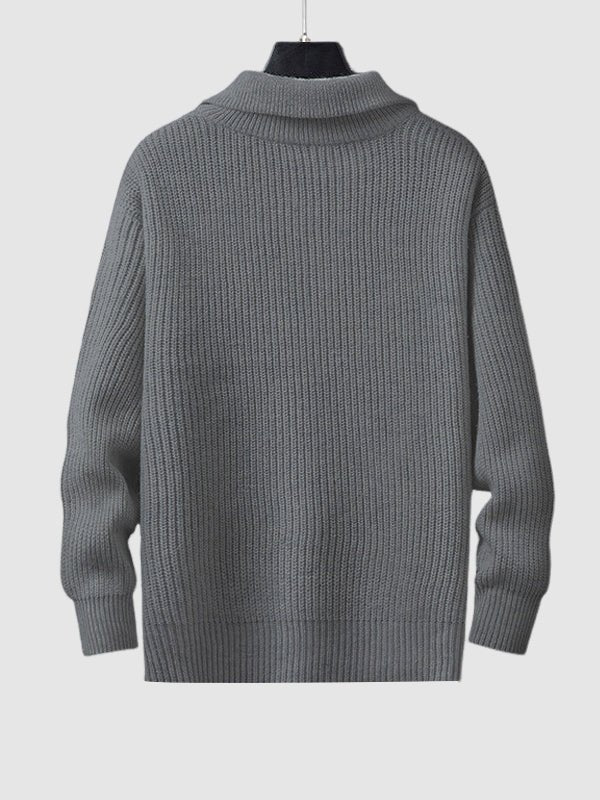 Men's Oversized Quarter-Zip Jumper