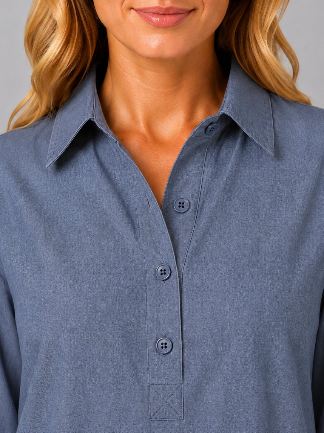Women's Long Sleeve Maxi Shirt Dress