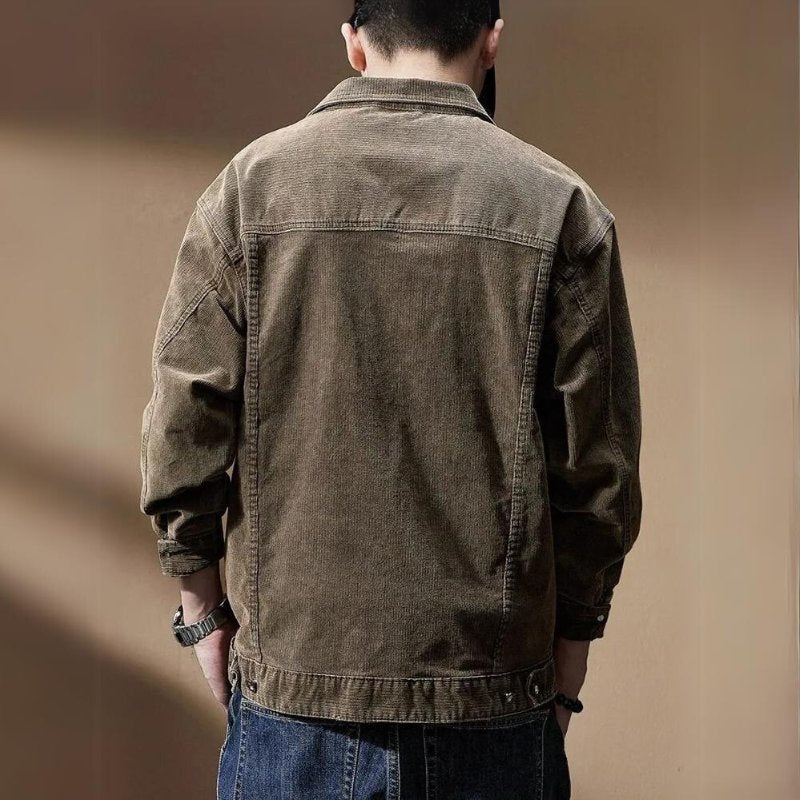 Men's Corduroy Trucker Jacket - S