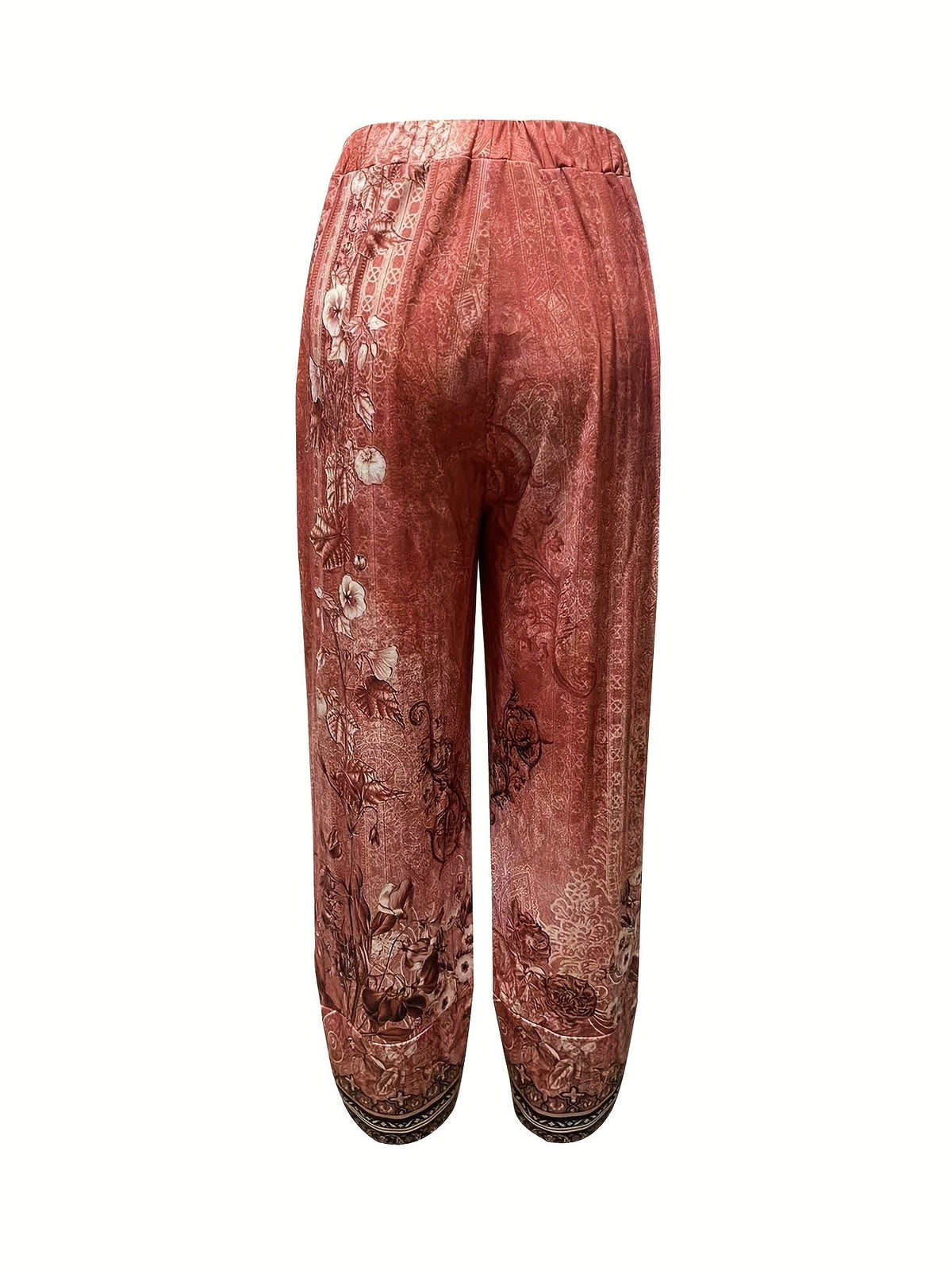 Women's Floral Wide-Leg Trousers