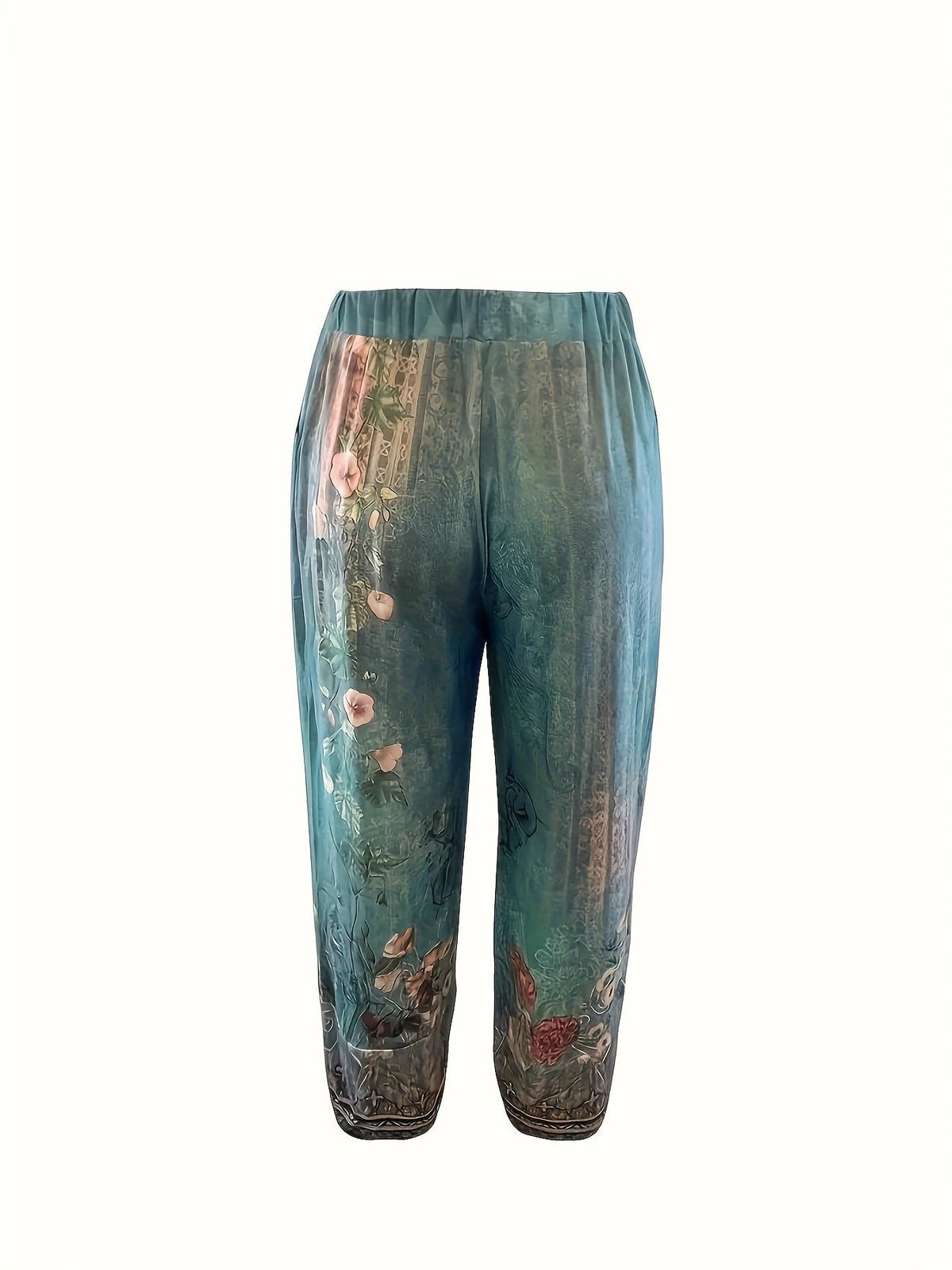 Women's Floral Wide-Leg Trousers