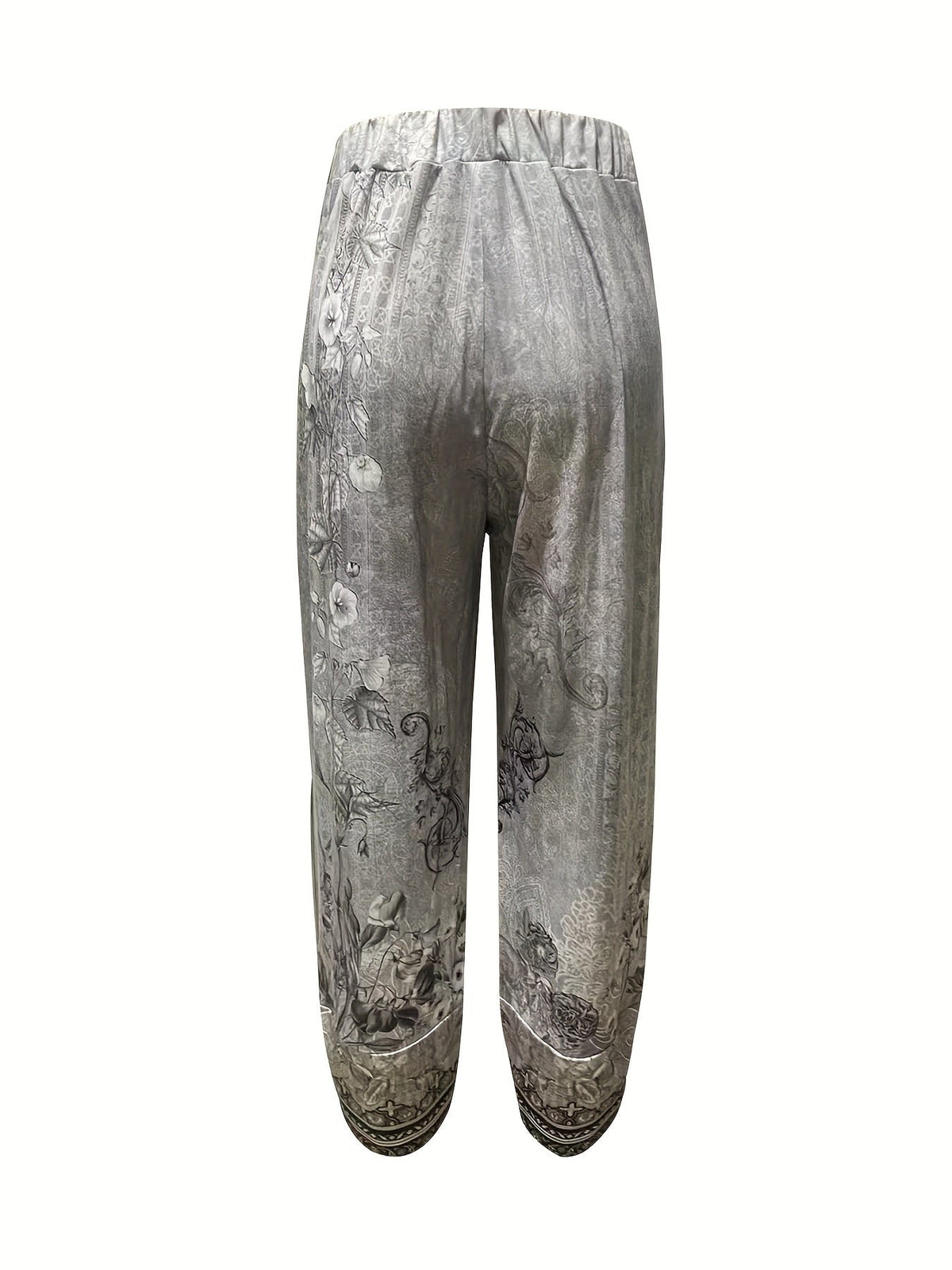 Women's Floral Wide-Leg Trousers
