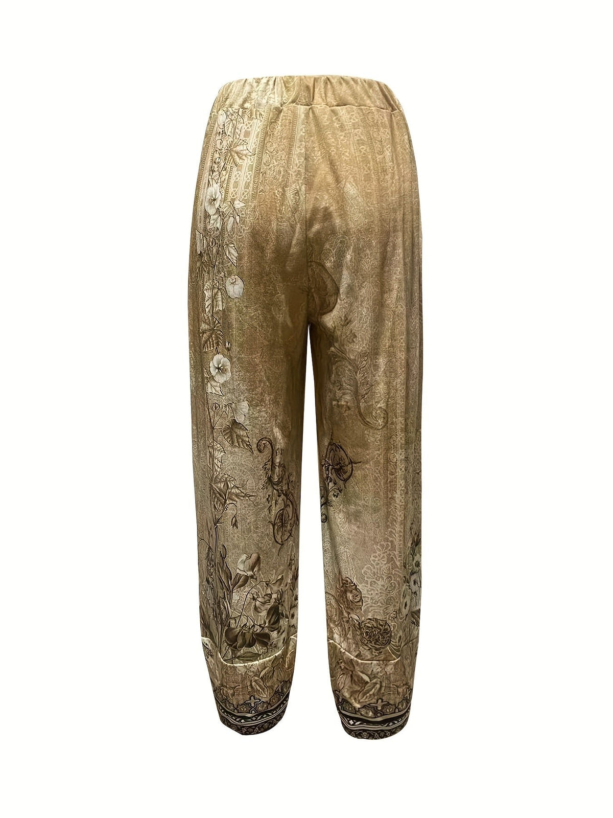 Women's Floral Wide-Leg Trousers