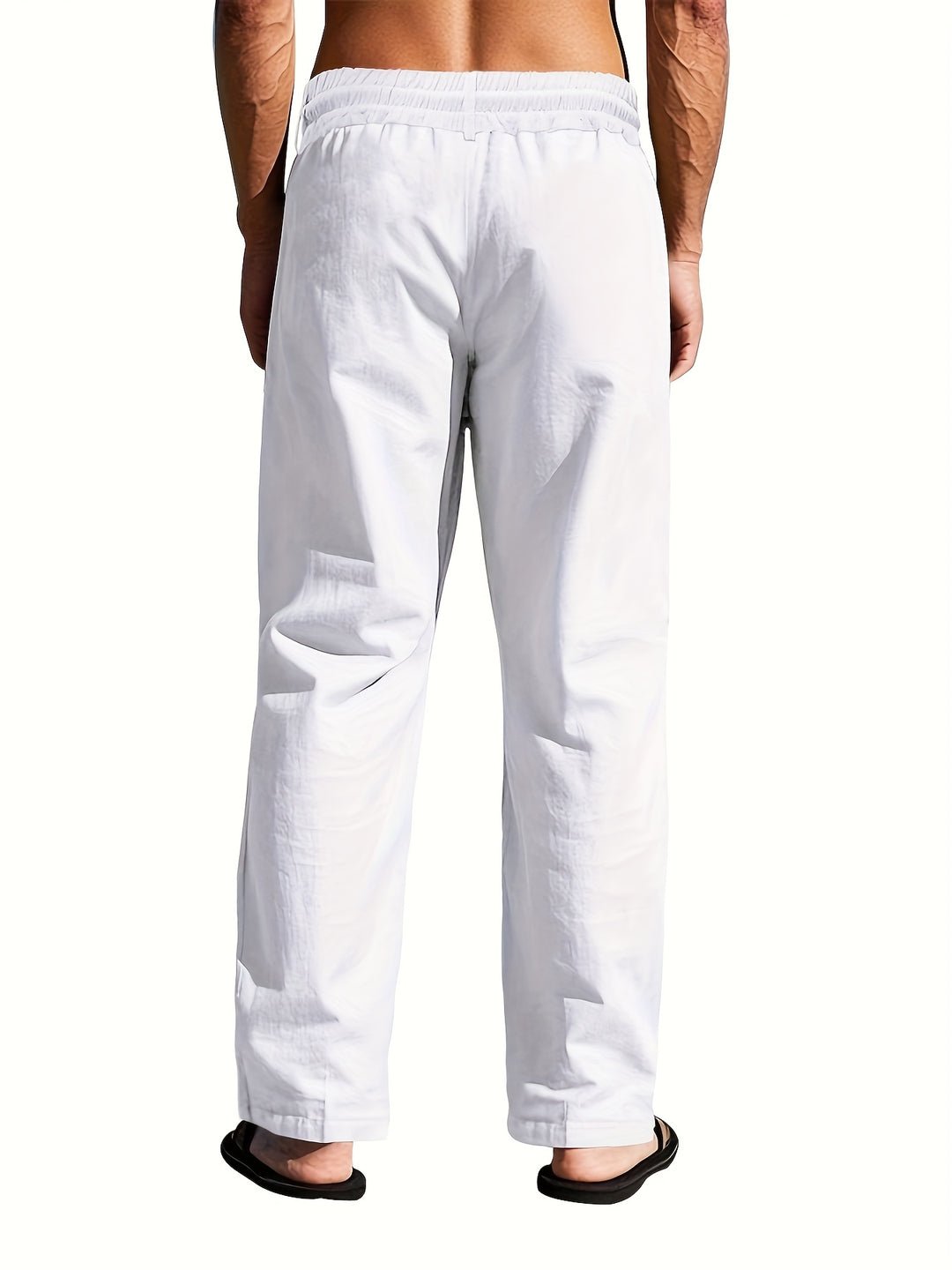 Men's Wide-Leg Drawstring Trousers
