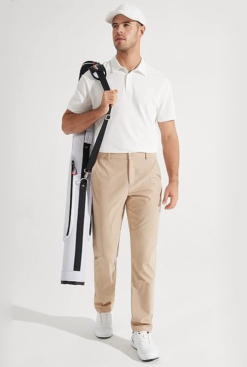 Men's Slim Fit Golf Chino Trousers