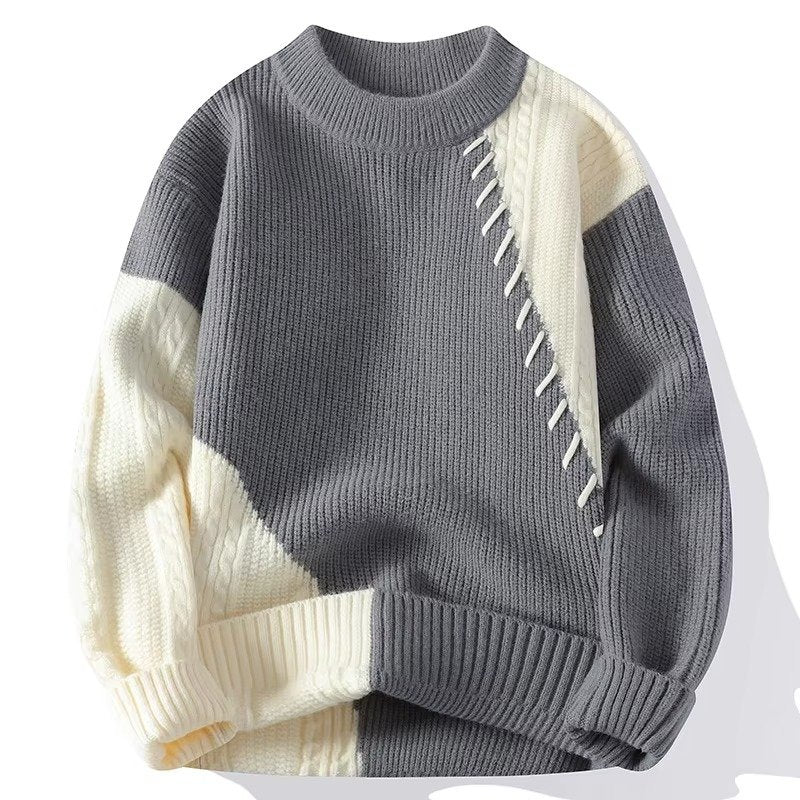 Men's Oversized Knit Jumper - Gray