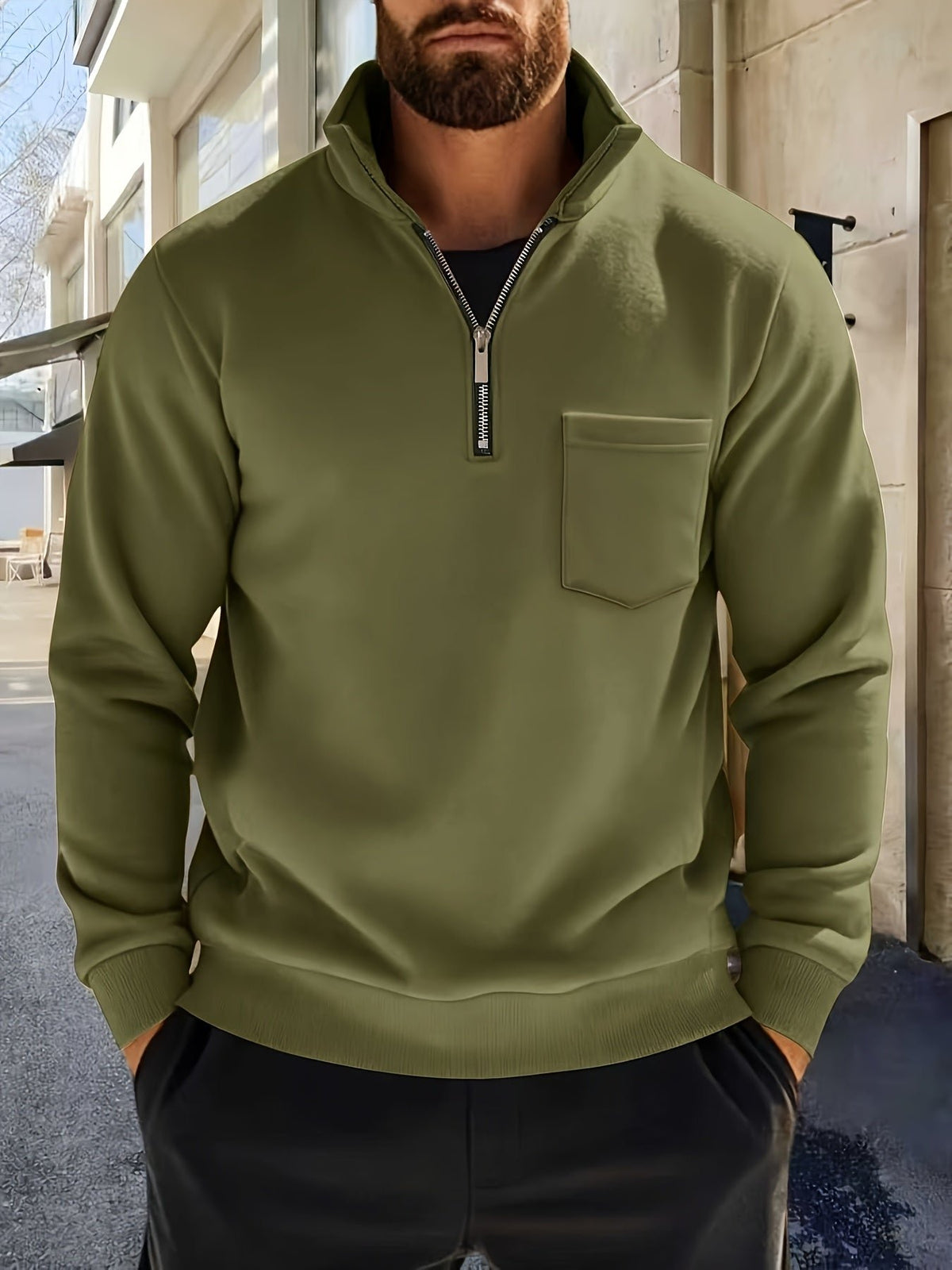 Men's Fleece Quarter-Zip Sweatshirt