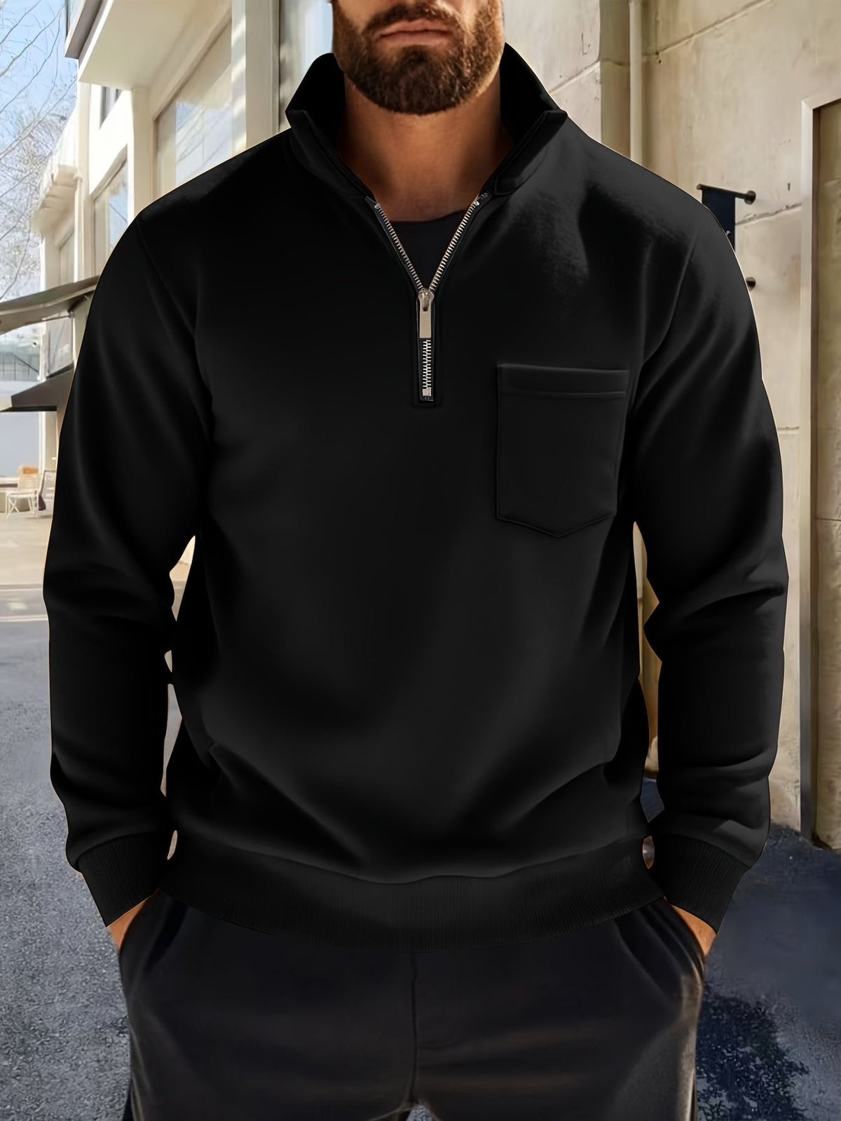 Men's Fleece Quarter-Zip Sweatshirt