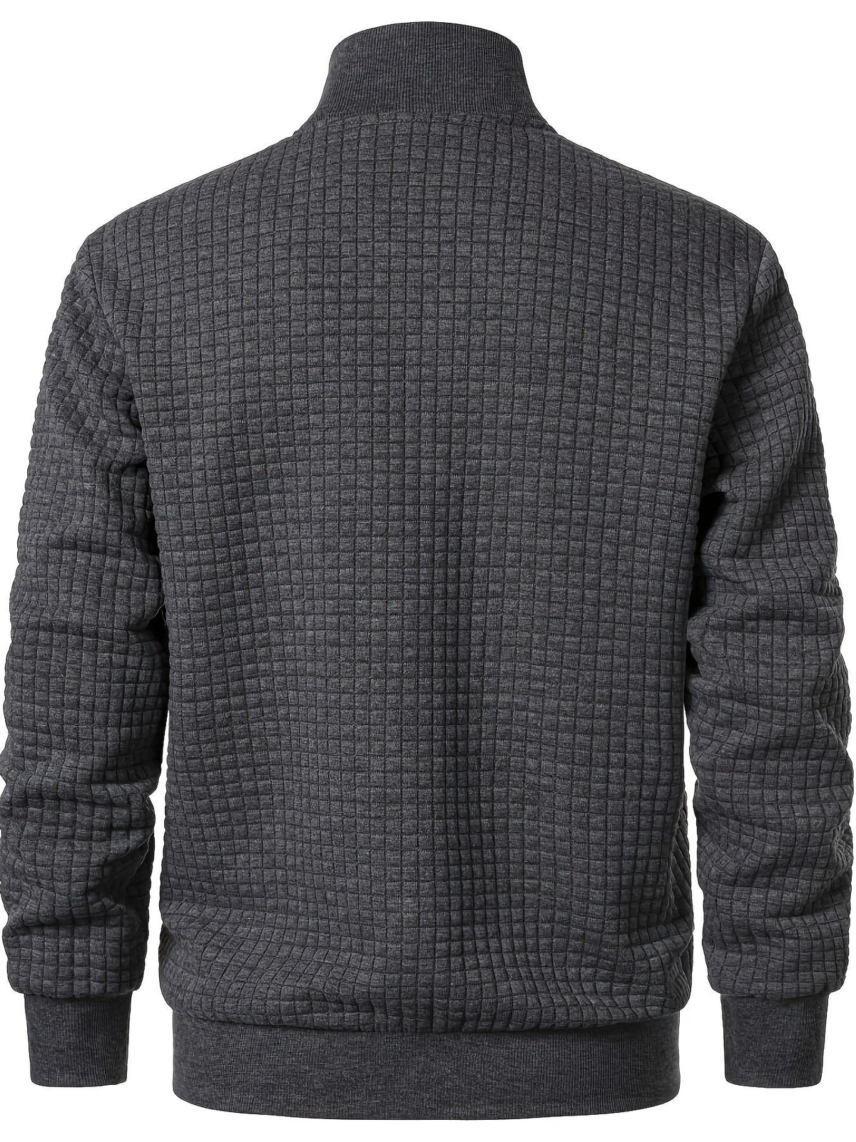 Men's Quilted Zip-Up Bomber Jacket