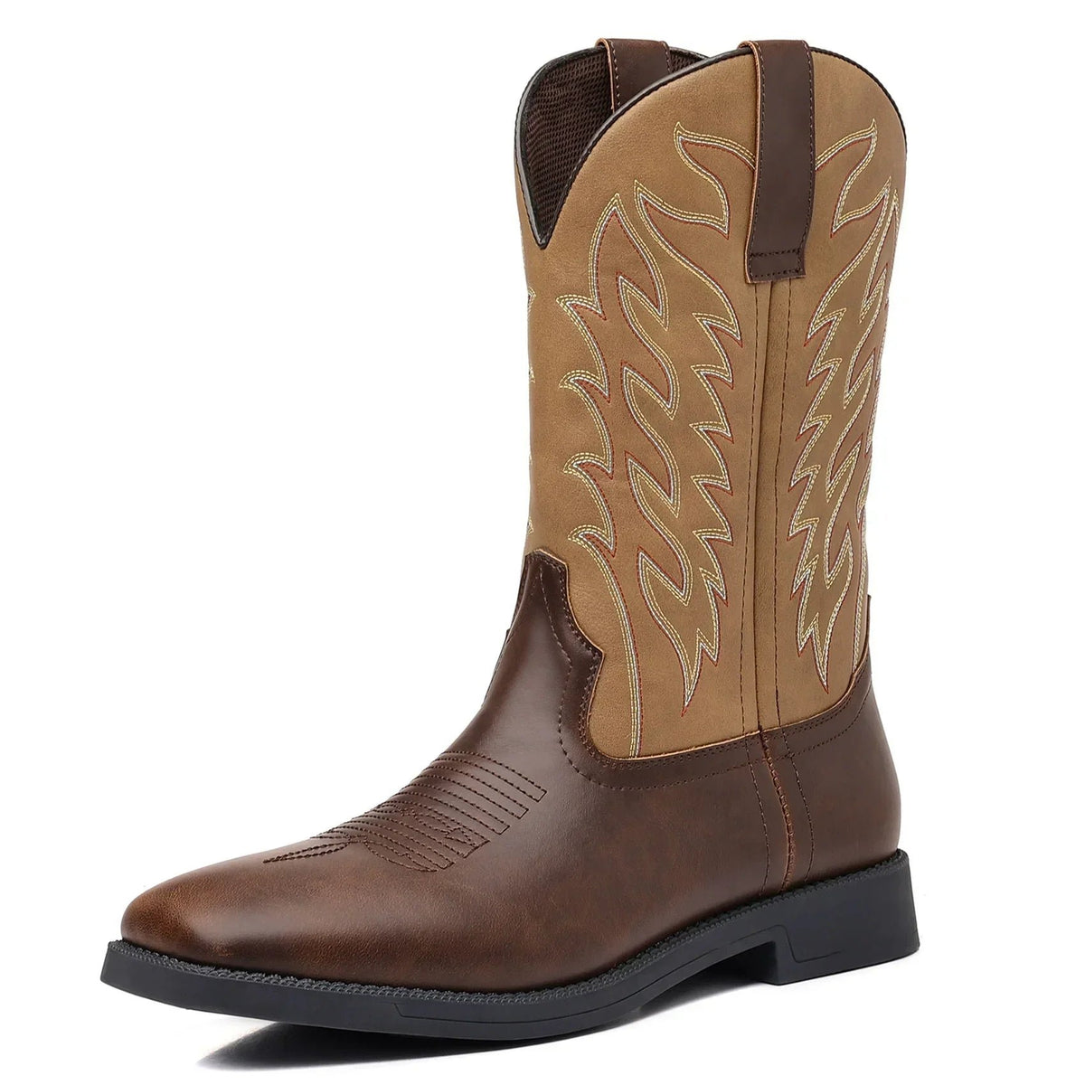 Men's Western Cowboy Boots - Khaki