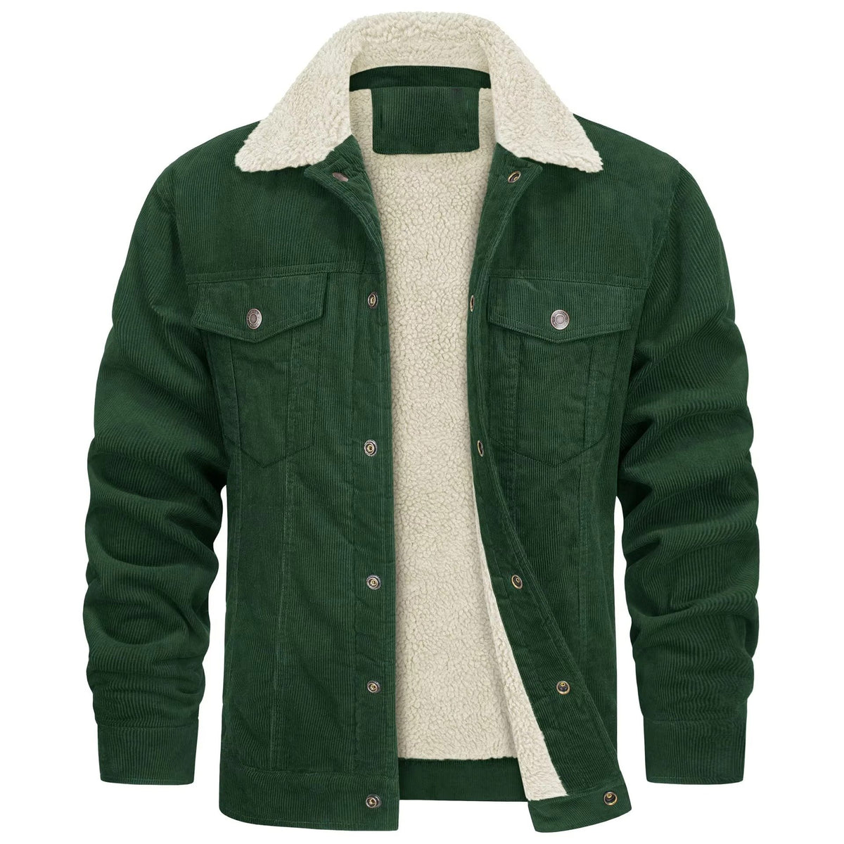 Men's Corduroy Trucker Jacket - Green