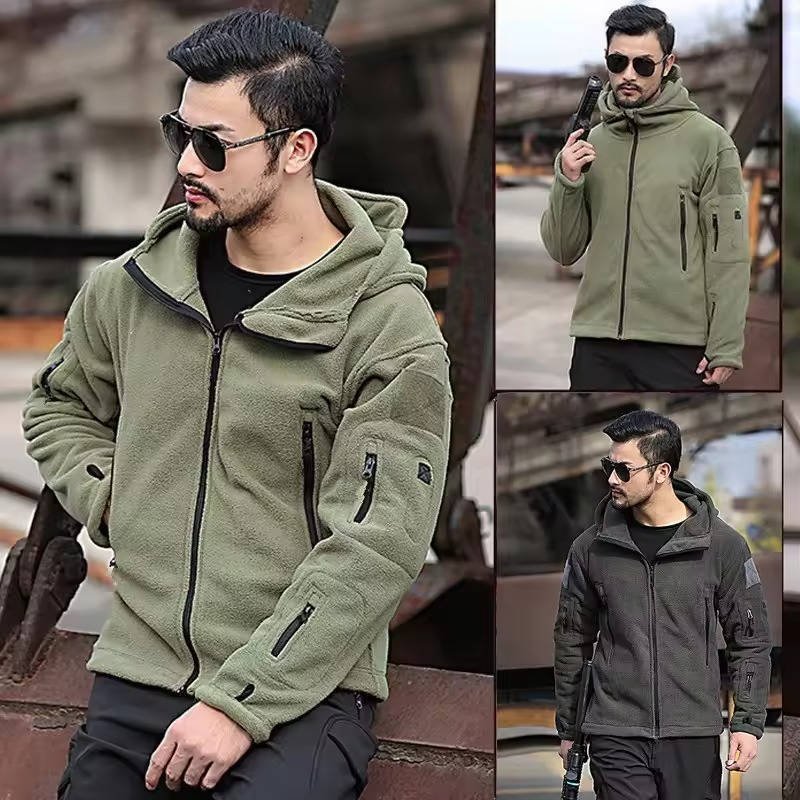 Men's Tactical Fleece Jacket - Army green