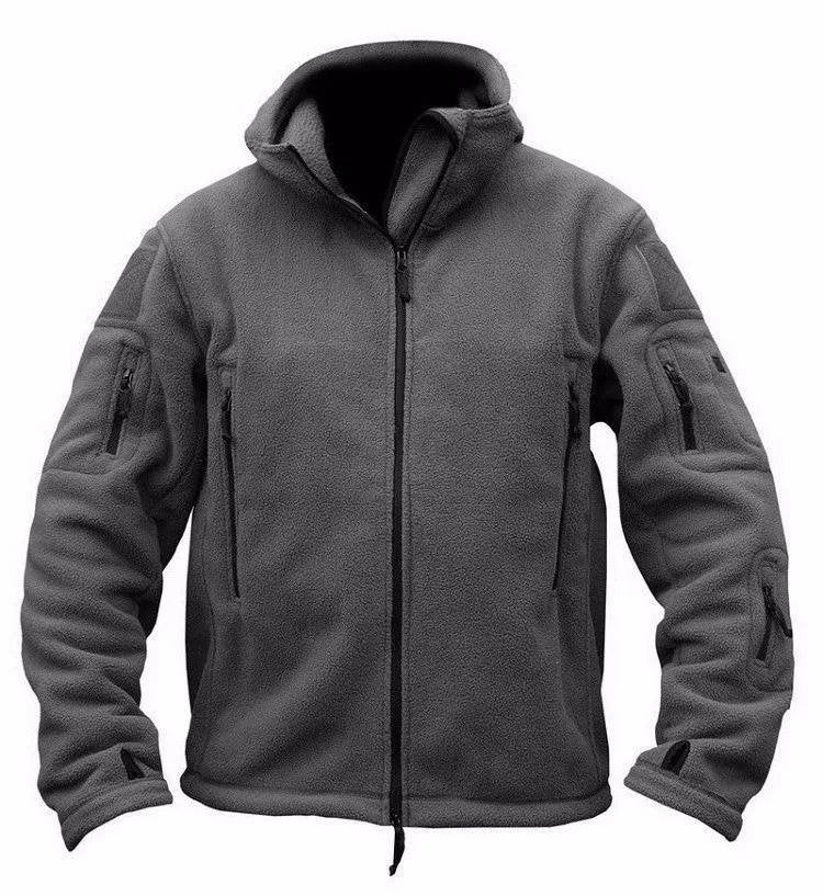 Men's Tactical Fleece Jacket - Gray