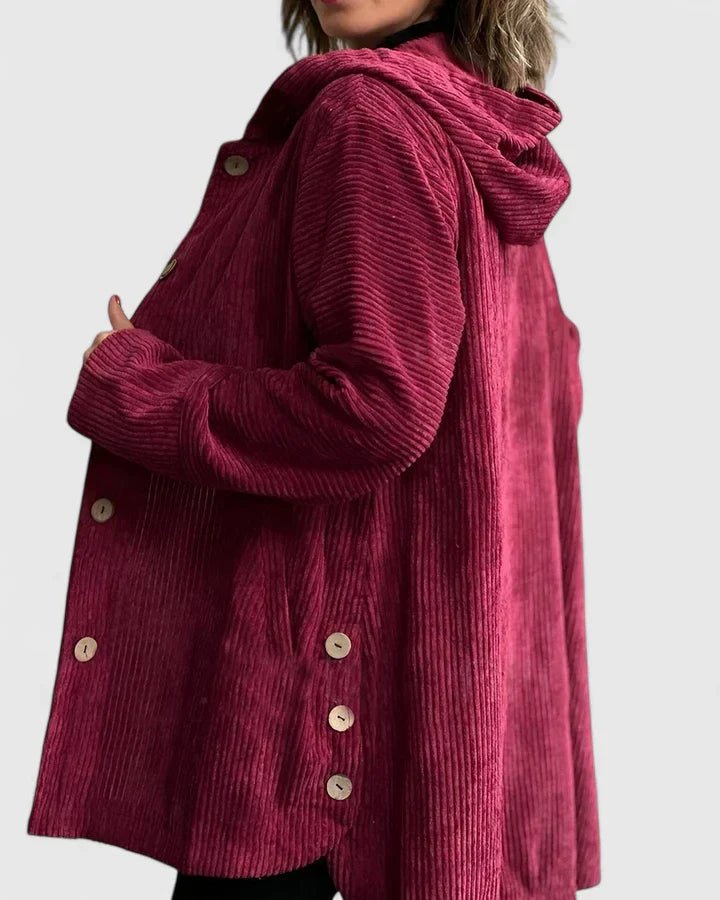 Women's Hooded Corduroy Jacket