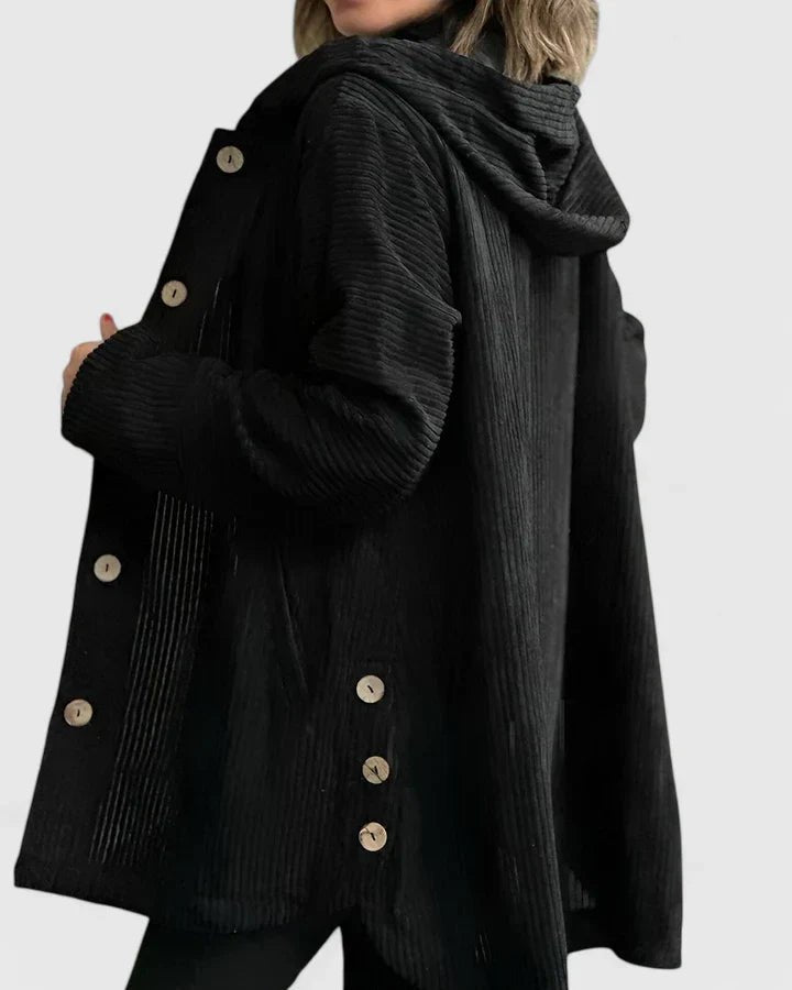 Women's Hooded Corduroy Jacket