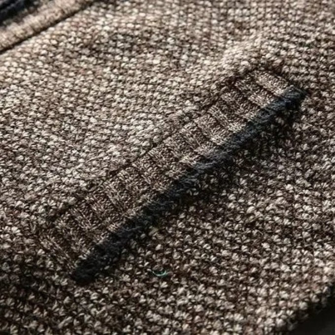 Men's Marled Wool Zip-Up Cardigan