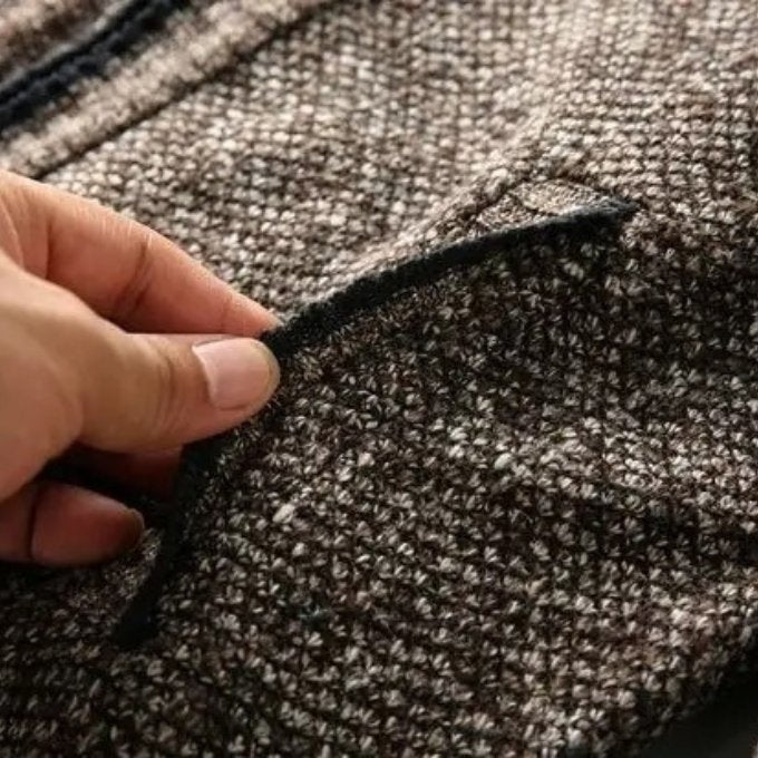 Men's Marled Wool Zip-Up Cardigan