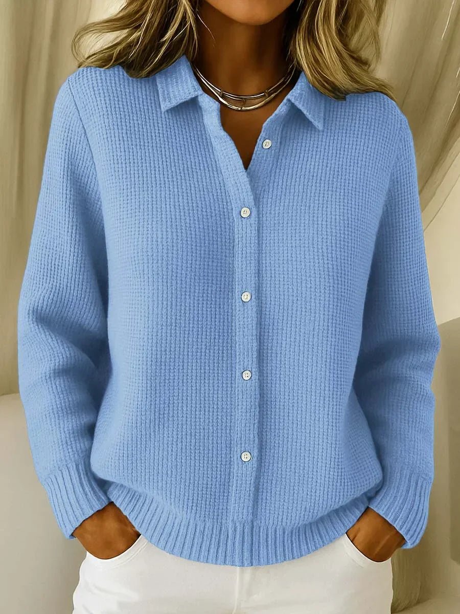 Women's Long Sleeve Oversized Knit Jumper - Blue