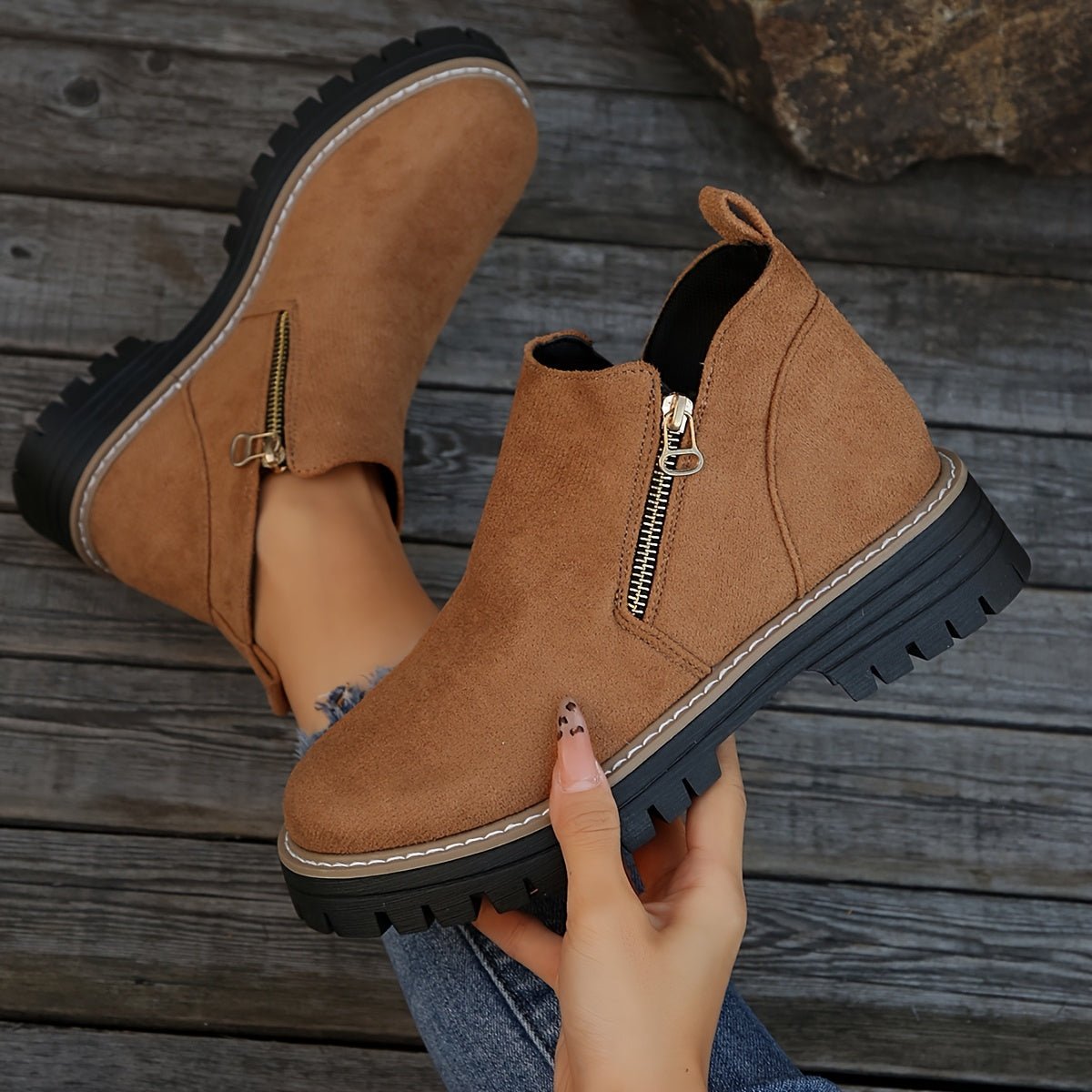 Women's Leopard Ankle Boots