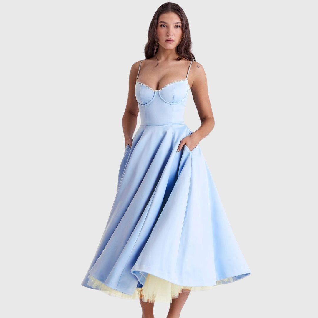 Women's Party Corset Midi Dress