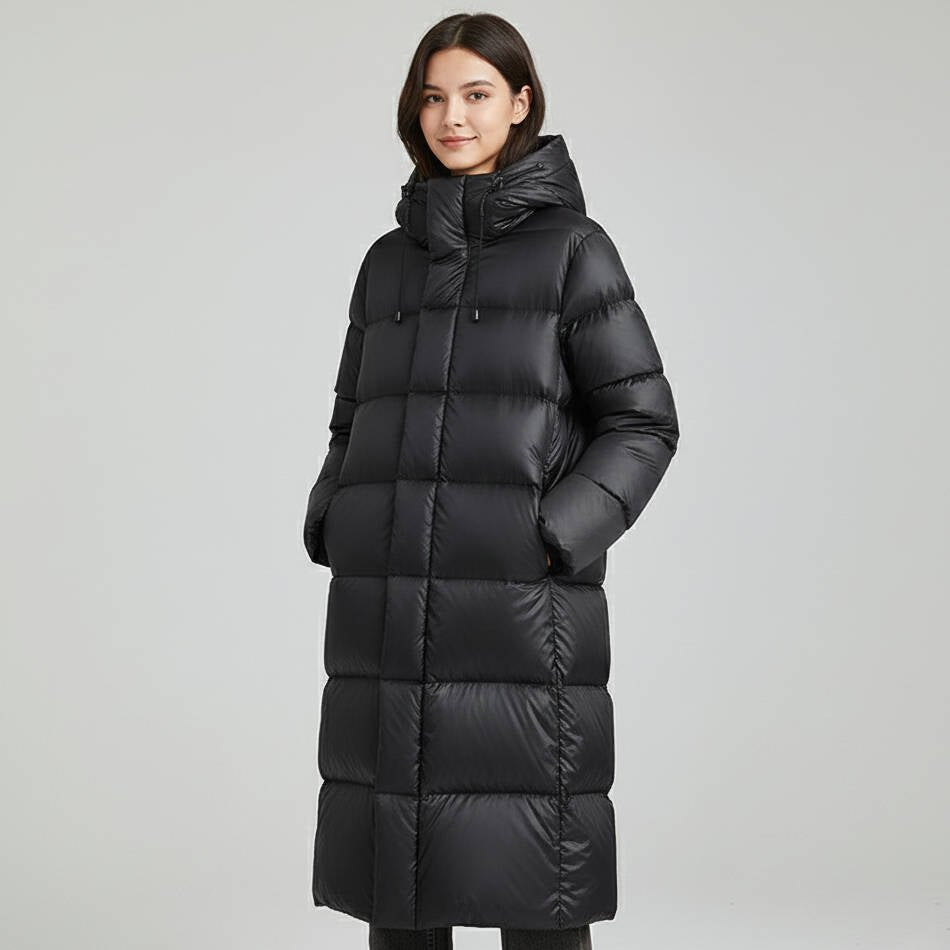Women's Hooded Long Puffer Coat