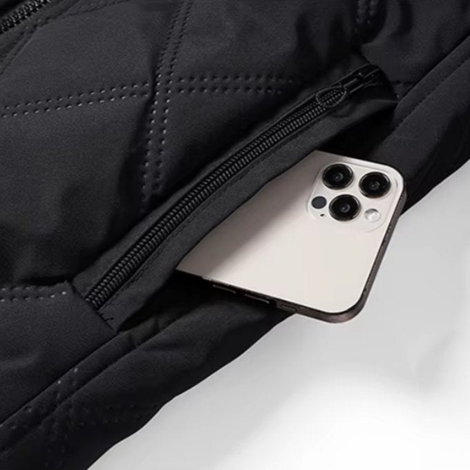 Men's Quilted Bomber Jacket