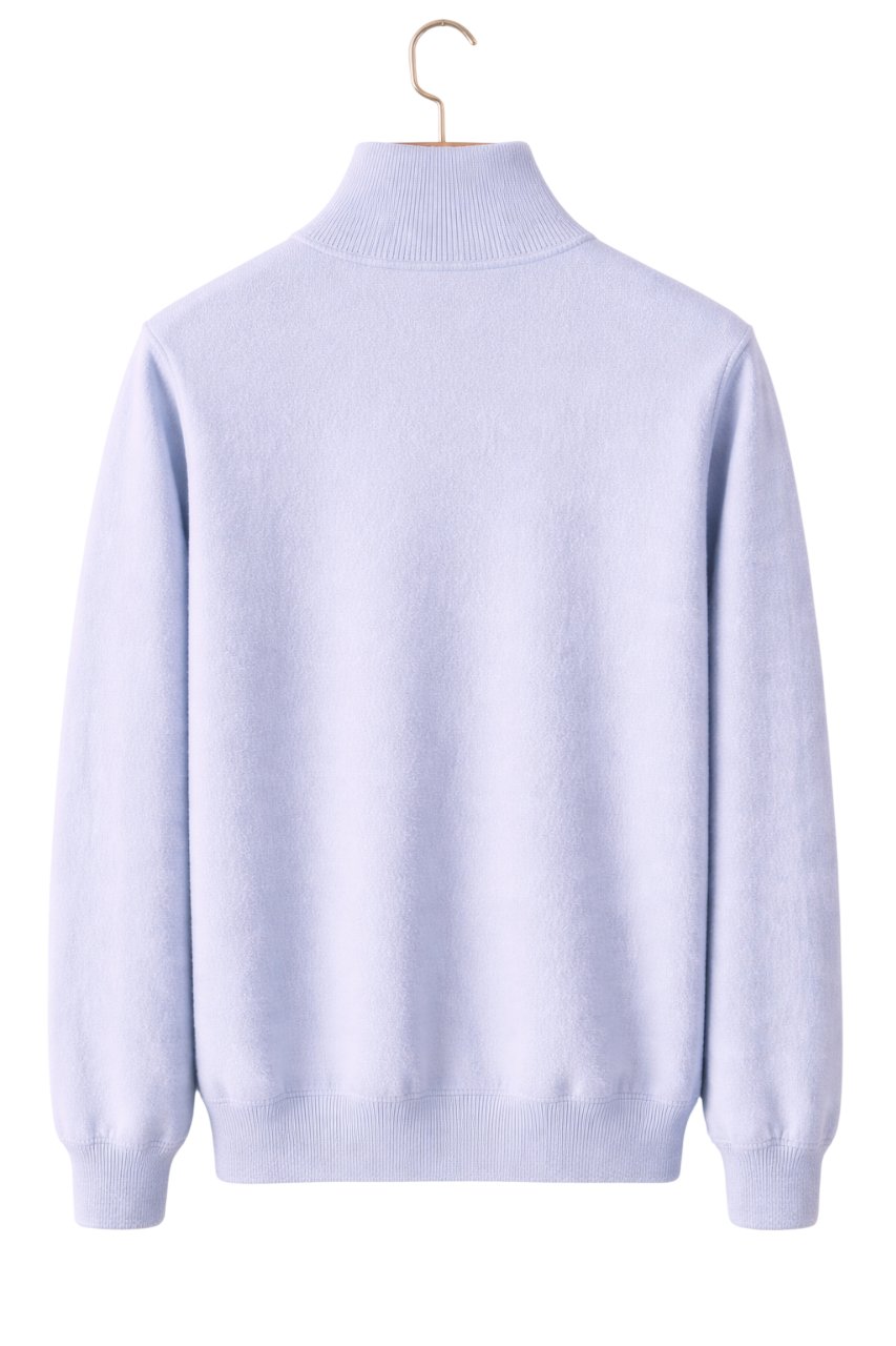 Men's Mockneck Wool-Blend Cardigan