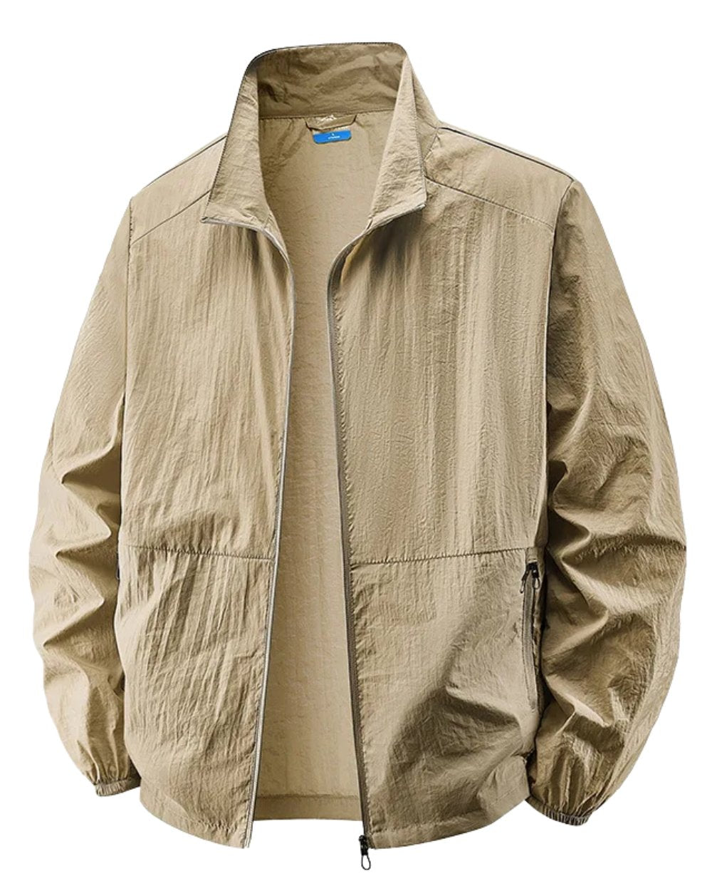 Men's Oversized Windbreaker Jacket - Khaki
